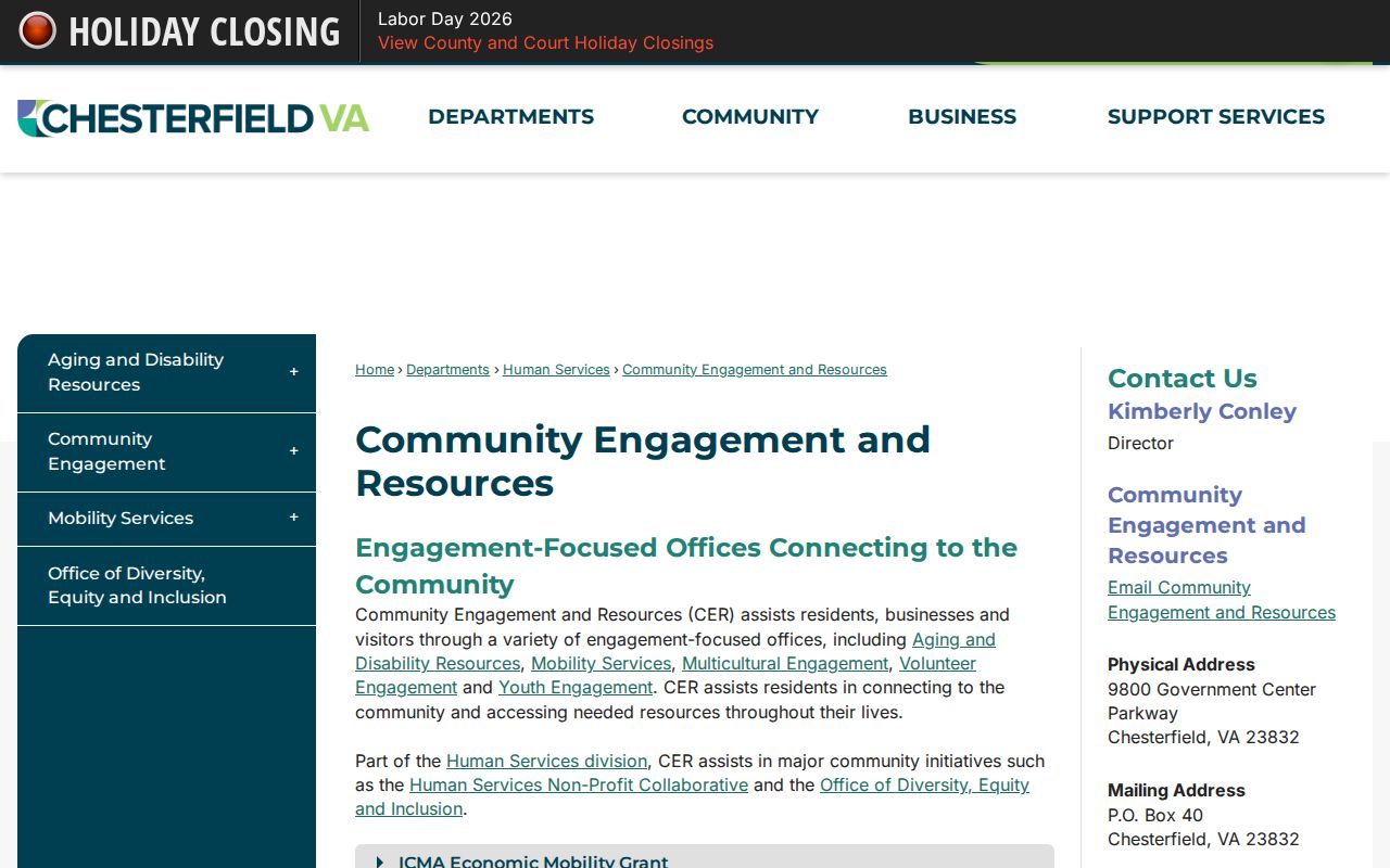 Meadowbrook neighbors Chesterfield community engagement directory